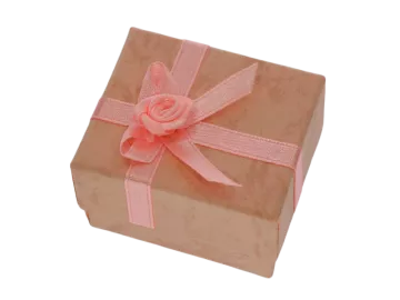 Ringbox Schmuckbox rechteckig rosa